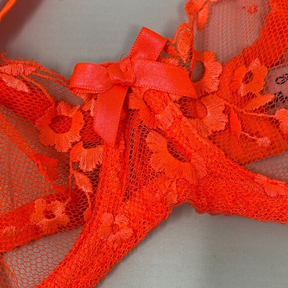 Agent Provocateur Brittnie Orange Bra 36D - Picture 10 of 16